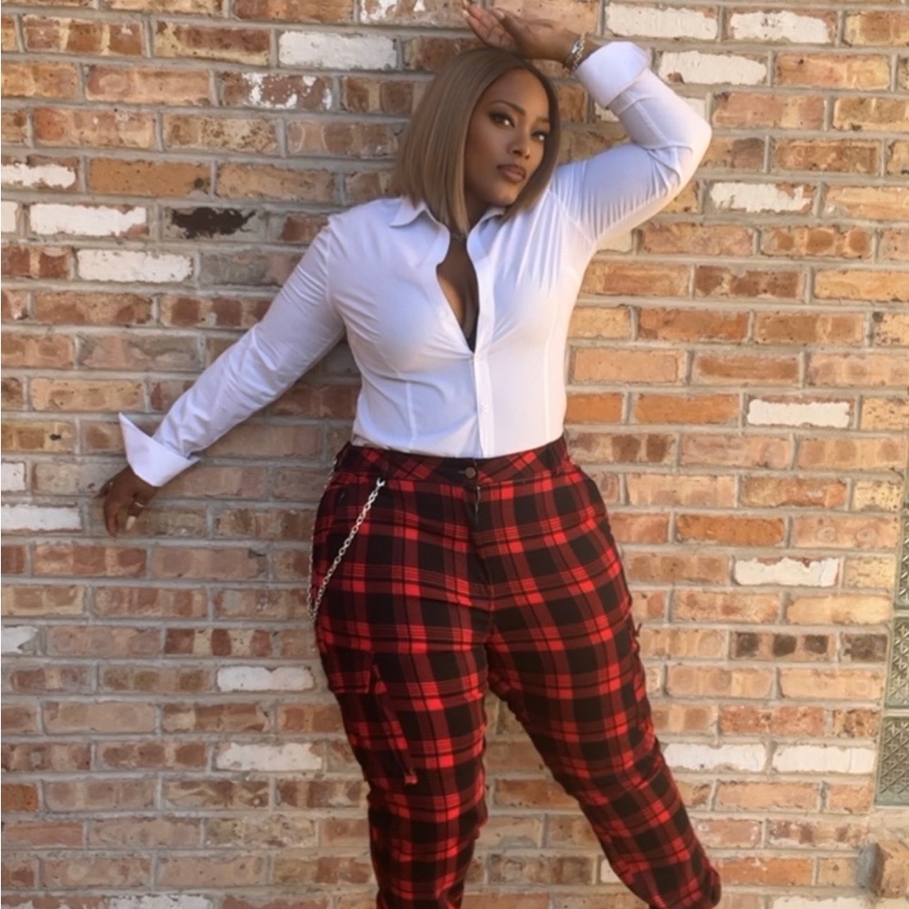 Plaid Jogger Pants